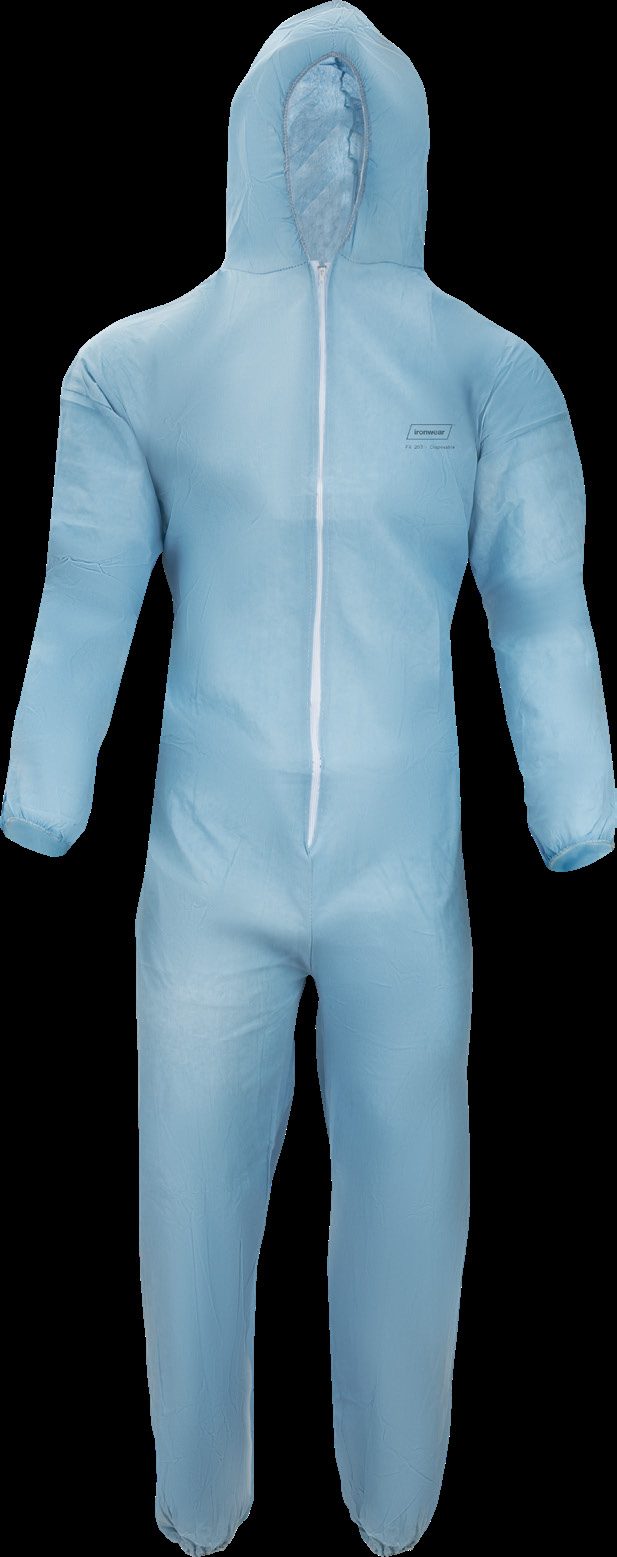 Ironwear Breathable Disposable Flame Resistant Hooded Coveralls