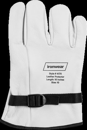 Ironwear 10” Goatskin Leather Electrical Glove Protectors