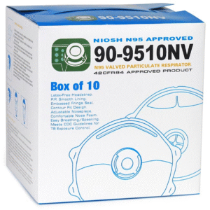 RESPIRATORS:90-9510NV - N95 Valved Particulate Respirator (10 pcs per box)