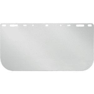 PC Visor for Headgear / Hard Hat, 0.04"x8"x15.5"
