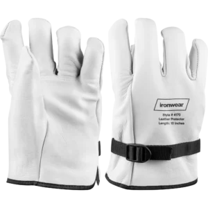 Ironwear 10” Goatskin Leather Electrical Glove Protectors