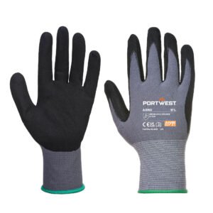 Portwest Grip 15 Nitrile Sandy Glove Black