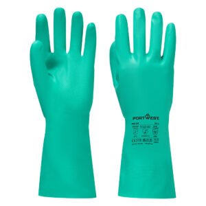 Portwest  Chem 330 Nitrile Plus Gauntlet Green
