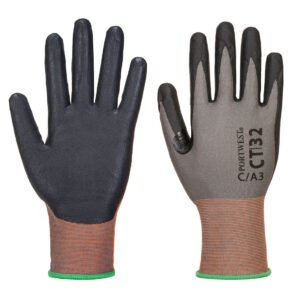 Portwest CT Cut C18 Nitrile Glove Grey/Black