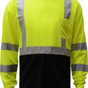 GSS Safety Class 3 Long Sleeve T-Shirt with Black Bottom